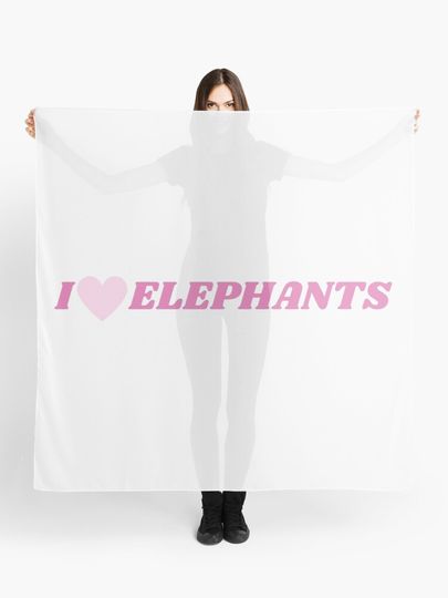 Discover I Love Elephants | Scarf