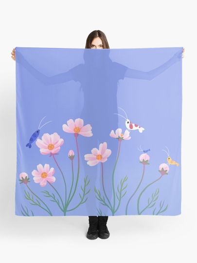 Discover Cosmos and shrimp | Scarf