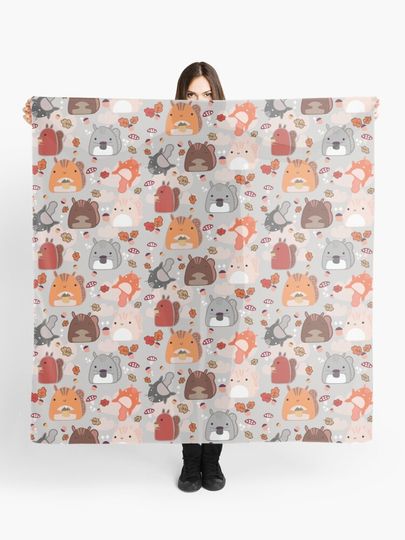Discover Kawaii Squirrels | Scarf