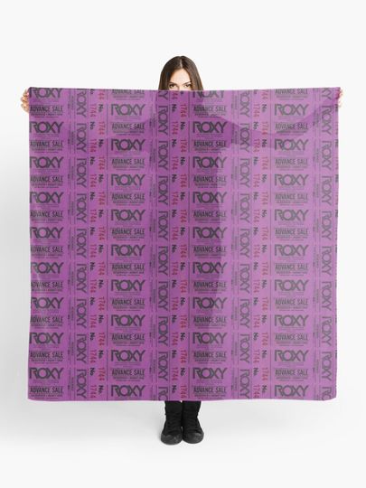 Discover THE ROXY Vintage ticket 1970&apos;s Hollywood Rock Club | Scarf