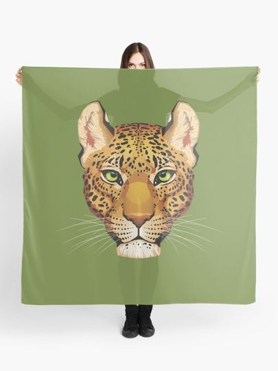 Discover Leopard Face | Scarf