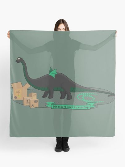 Discover Dinosaurs love to cosplay | Scarf