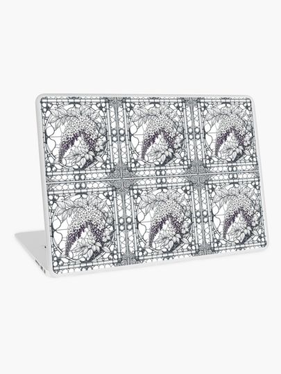 Discover Flowers 29 in Leaded Light | Laptop Skin