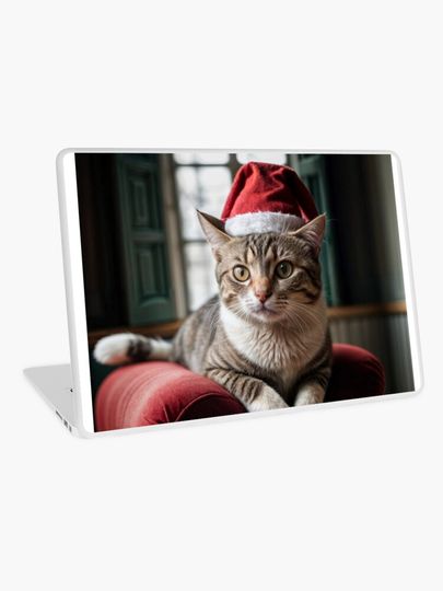 Discover christmas cat | Laptop Skin