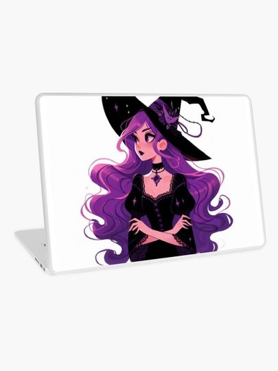Discover Little purple-haired witch | Laptop Skin