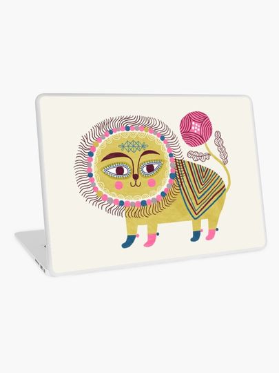 Discover Folk Lion | Laptop Skin