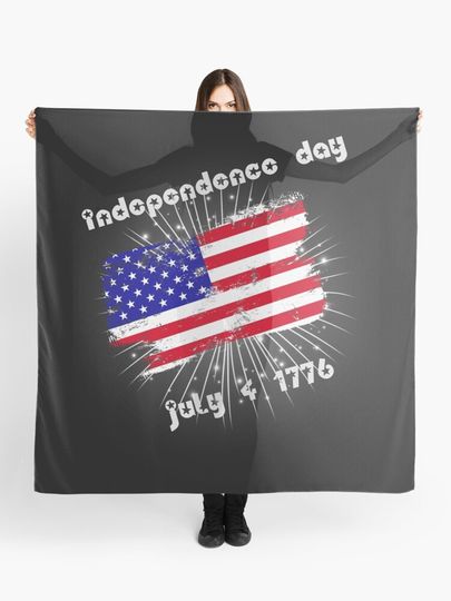 Discover Independence Day 4 Th July flag | Scarf