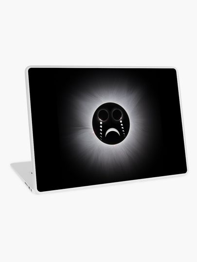 Discover Eclipse Sad Face | Laptop Skin