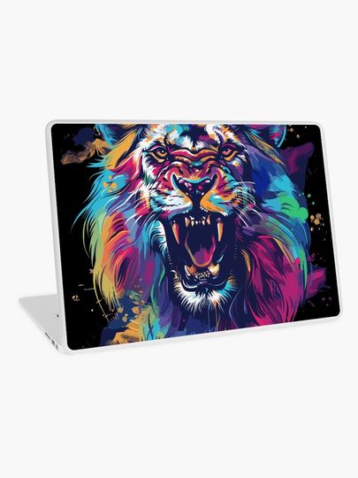 Discover Lion Angry  | Laptop Skin