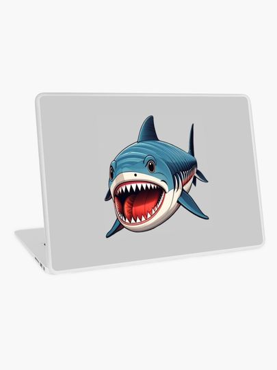 Discover Blue Shark | Laptop Skin