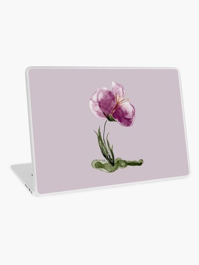 Discover Pink flower | Laptop Skin