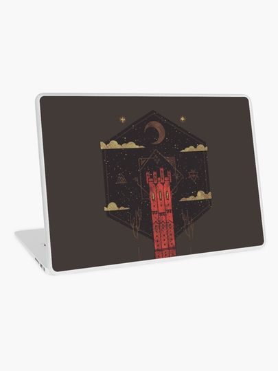 Discover The Crimson Tower | Laptop Skin