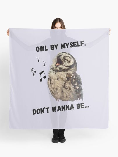 Discover Owl By Myself - Funny Owl Design | Scarf