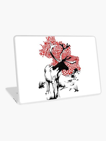 Discover Reindeer drawing | Laptop Skin
