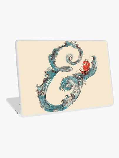 Discover Water Ampersand | Laptop Skin