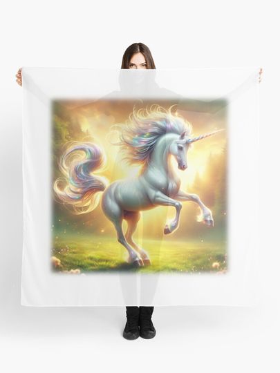 Discover Unicorn on meadow. | Scarf