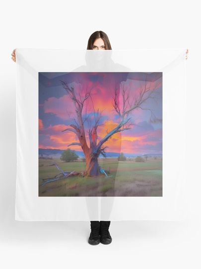 Discover Dead tree in the field  | Scarf