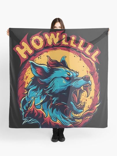Discover wolf HOWL | Scarf
