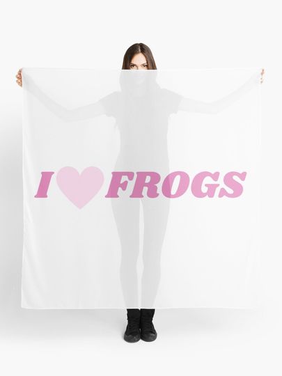 Discover I Love Frogs | Scarf