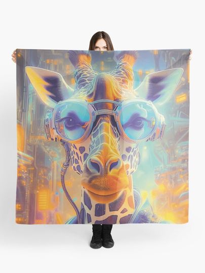 Discover Giraffe with glasses | Scarf