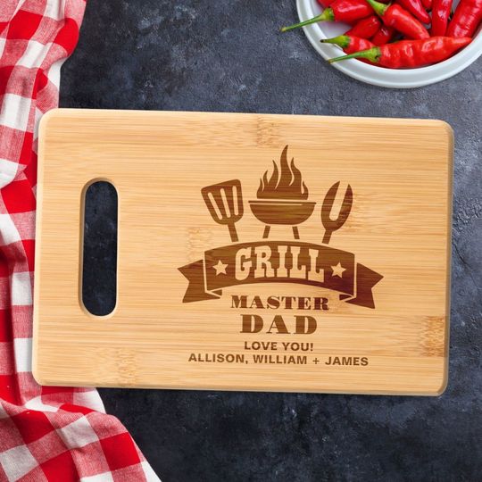 Discover Grill Master Dad Cutting Board