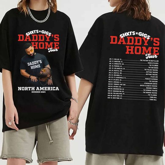 Discover ShxtsNGigs Daddy's Home Tour 2024 Shirt, ShxtsNGigs Fan Shirt
