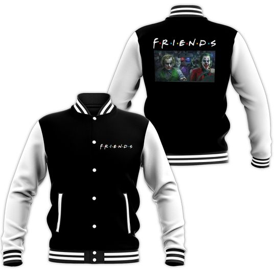 Discover Joker Friends Never Too Old For Joker Horror Fans Baseball Jacket