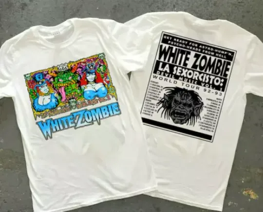 Discover White Zombie 92-93 Music Tour Unisex T-Shirt Gift For All Fans