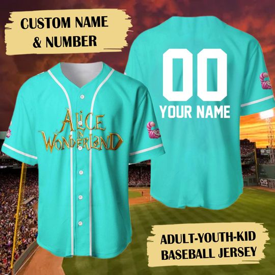 Discover Custom Wonderland Characters Baseball Jersey, Cartoon Character Basketball Jersey Team