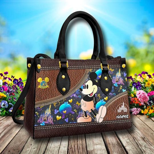 Discover Mouse Leather Bag, Mouse Ears Bag, Cartoon Leather Crossbody Bag