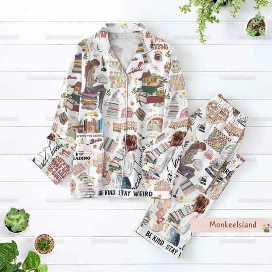 Discover Book Lover Pajamas, Banned Books Women Pajamas, Banned Books Pajamas Set