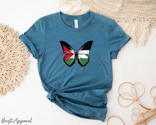 Discover Palestine Butterfly Shirt, Stand With Palestine