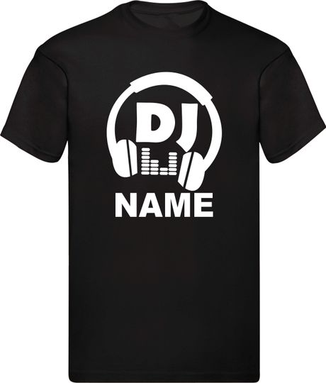 Discover Personalised T-Shirt DJ Headphone Funny T-shirt Gift For Her Dancing Club Singer Shirt Family Presents Birthday Gift