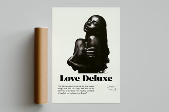 Discover Sade Love Deluxe Poster | Minimalist Music Poster