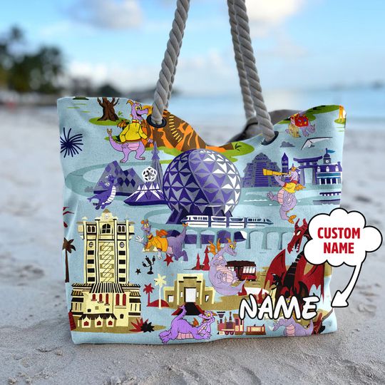 Discover Purple Dragon Tote Bag