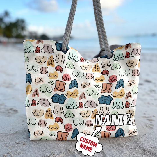 Discover Printed Ladies Chest Tote Bag, Ladies Chest Beach Bag