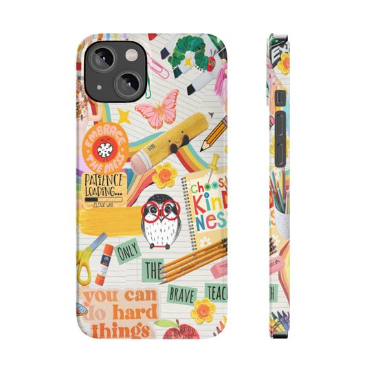 Discover Collage Phone Case Preschool Teacher Gift Art Teacher Phone Case
