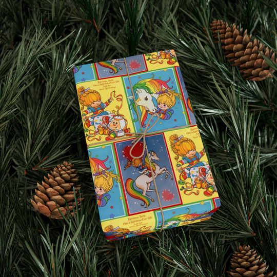 Discover 80s cartoon Wrapping Papers Christmas gift wrap Rainbow Brite