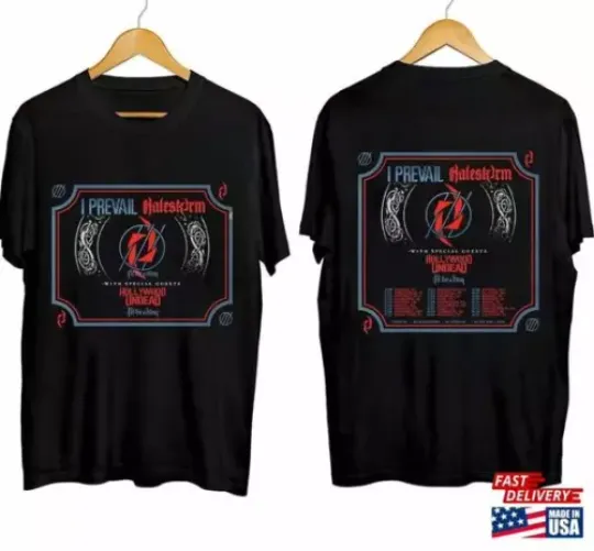 Discover Halestorm' And I Prevail' 2024 Tour T-shirt