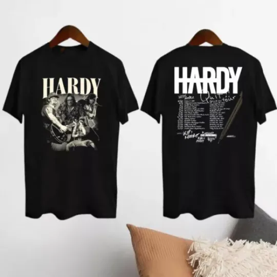 Discover Graphic Hardyy Quit Tour 2024 T-Shirt