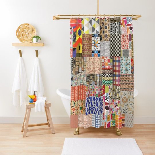 Discover Alexander Girard Shower Curtain