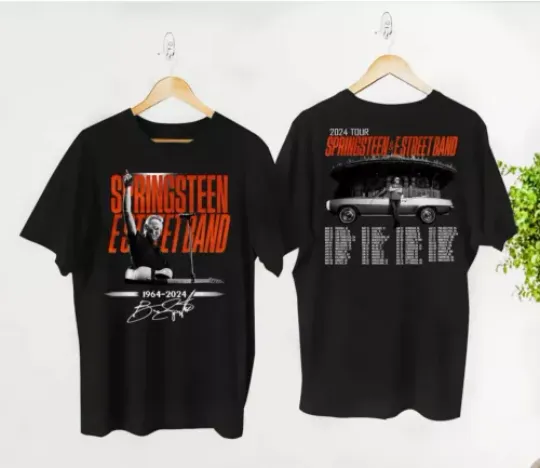 Discover Bruce Springsteen And E Street 2024 Tour Signature T-Shirt