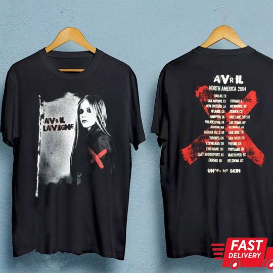 Discover 2024 Avril Lavigne Greatest Hits Tour Shirt, Avril Lavigne Graphic Shirt