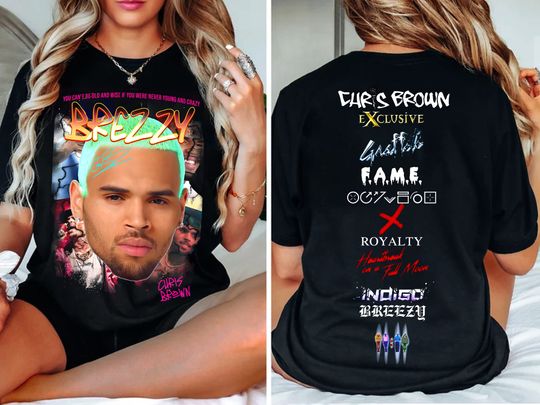 Discover Chris Brown Shirt, Chris Brown 11:11 Tour 2024 Shirt, Chris Brown Breezy