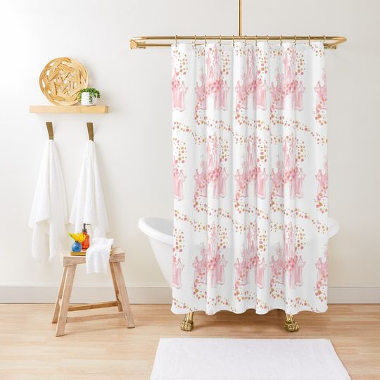 Discover Rose Gold Shower Curtain