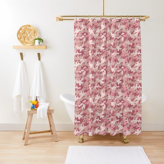 Discover Camo Pink Shower Curtain