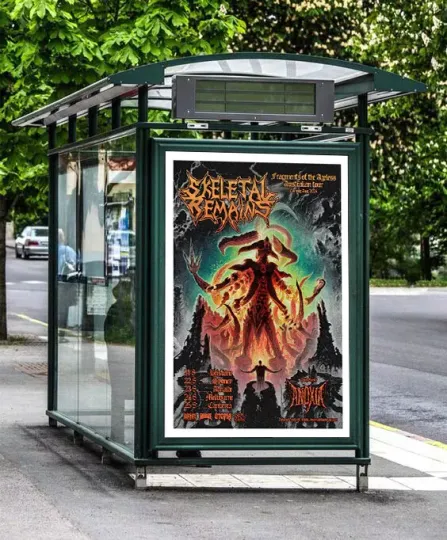 Discover Skeletal Remains USA to Australia in August 2024 Tour Poster