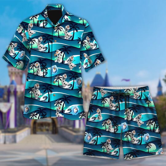 Discover Snowman 3D All Over Printed Hawaiian Shirt, Froze Land Hawaiian Shirt