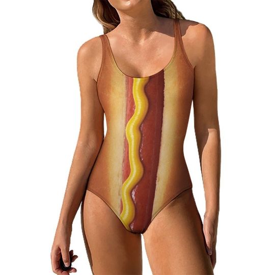 Discover Hot Dog One Piece Swimsuit