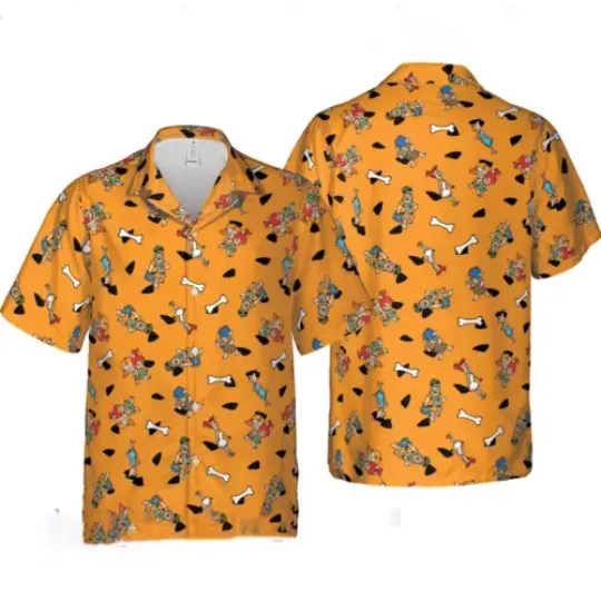 Discover Stone Age The Flintstones Characters Hawaiian Shirt